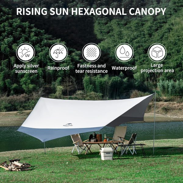 Naturehike Hexagonal Gölgelik Tarp Büyük Boy - Görsel 2