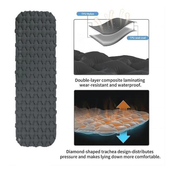 Naturehike Tek Kişilik Şişme Mat - Comfort Gri - Görsel 7