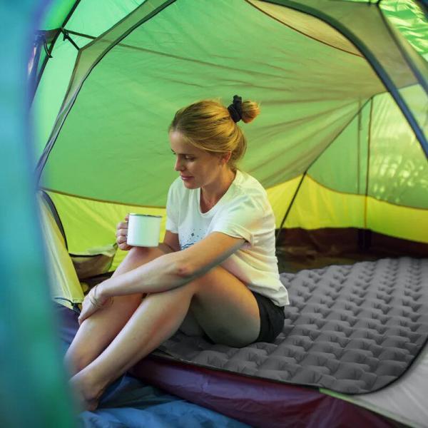 Naturehike Tek Kişilik Şişme Mat - Comfort Gri - Görsel 2