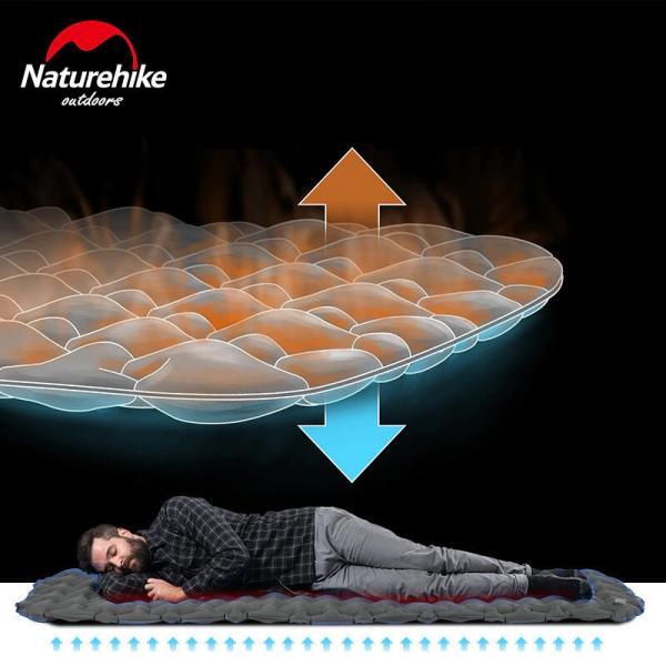 Naturehike Tek Kişilik Şişme Mat - Comfort Gri - Görsel 4