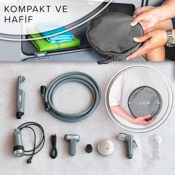 Colapz USB Şarj Edilebilir Kamp Duşu - Yüksek Basınçlı - Görsel 5