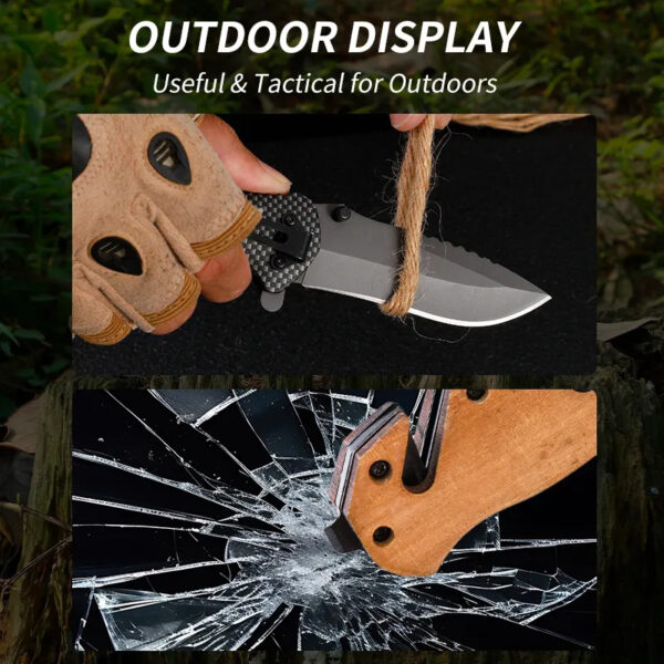 Peakhike Çok Fonksiyonlu Katlanır Kamp Bıçağı - Görsel 5