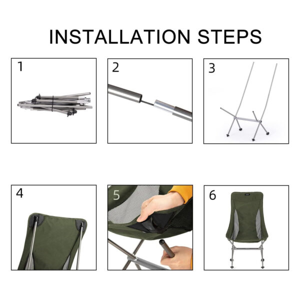 Naturehike Kamp Koltuğu - Glamping Kamp Sandalyesi - Görsel 9