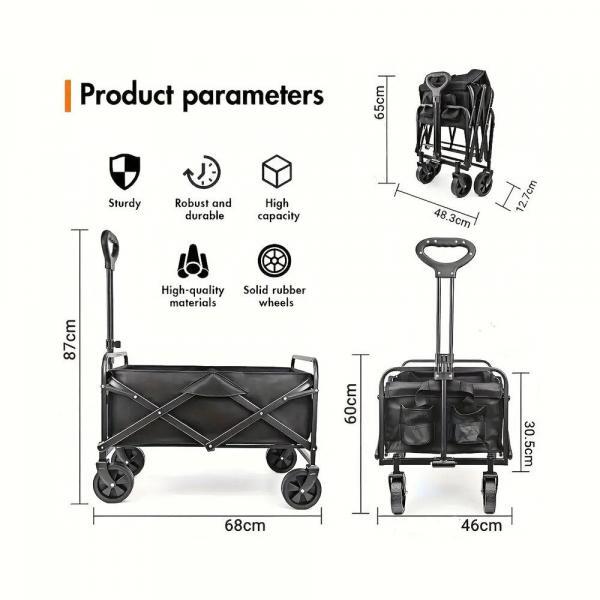 Peakhike Katlanır Kamp Arabası Wagon Araba - Görsel 10