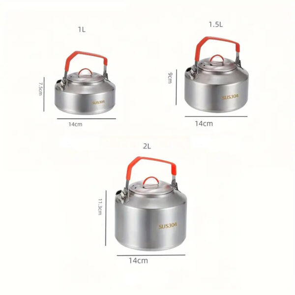 Peakhike Paslanmaz Çelik Kamp Çaydanlığı - Görsel 9