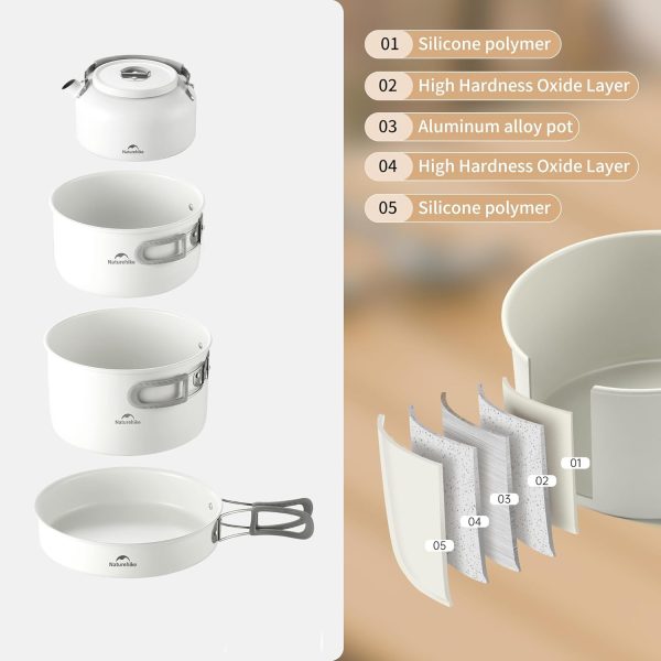 Naturehike Seramik Kaplama Glamping Kamp Yemek Seti - Görsel 8