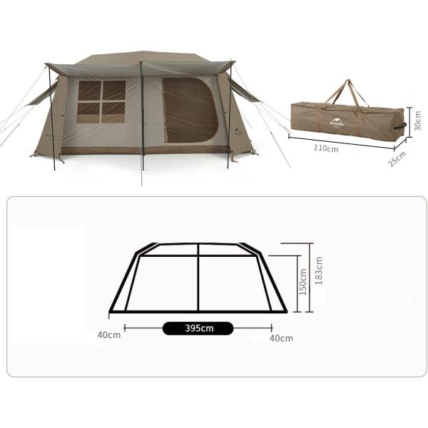 Naturehike Village 13 Çadır Otomatik Glamping Çadır - Görsel 10