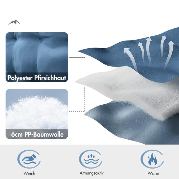 Çift Kişilik Kamp Sandalyesi Sünger Destekli Komfort - Görsel 7