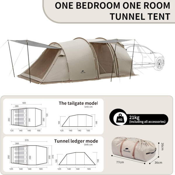 Naturehike Cloud Vessel Glamping Çadır Snow Skirt - Görsel 9