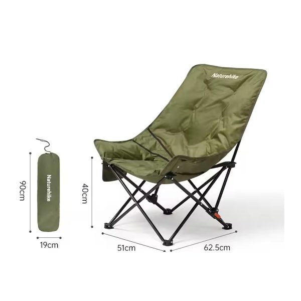 Naturehike XL Kamp Sandalyesi Dolgulu Ekstra Comfort - Görsel 9