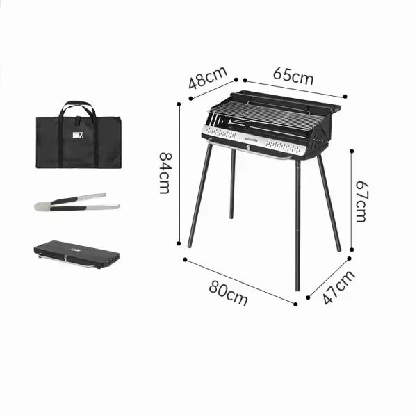 Naturehike Çok Amaçlı Katlanır Mangal Glamping BBQ - Görsel 9