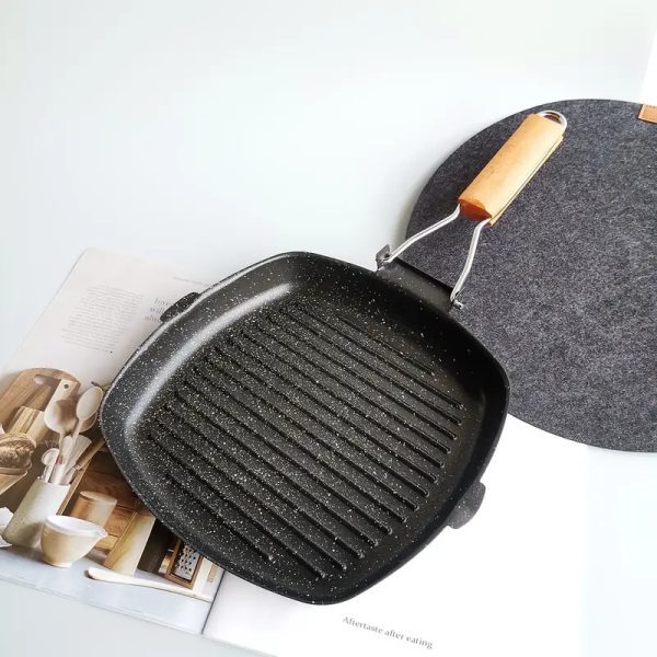 Peakhike Karavan Katlanır Tava - Ahşap Saplı - Görsel 4