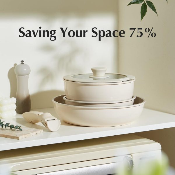 Redchef Çıkarılabilir Saplı Seramik Yemek Seti 5 Parça - Görsel 3