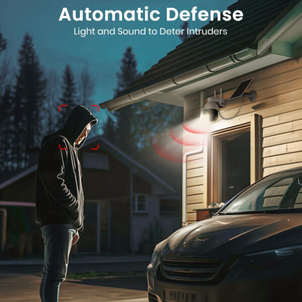 AOSU Tekne Karavan Güneş Enerjili Kablosuz Güvenlik Kamerası - Görsel 8