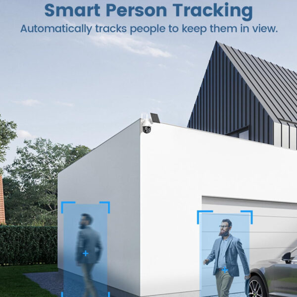 AOSU Tekne Karavan Güneş Enerjili Kablosuz Güvenlik Kamerası - Görsel 5