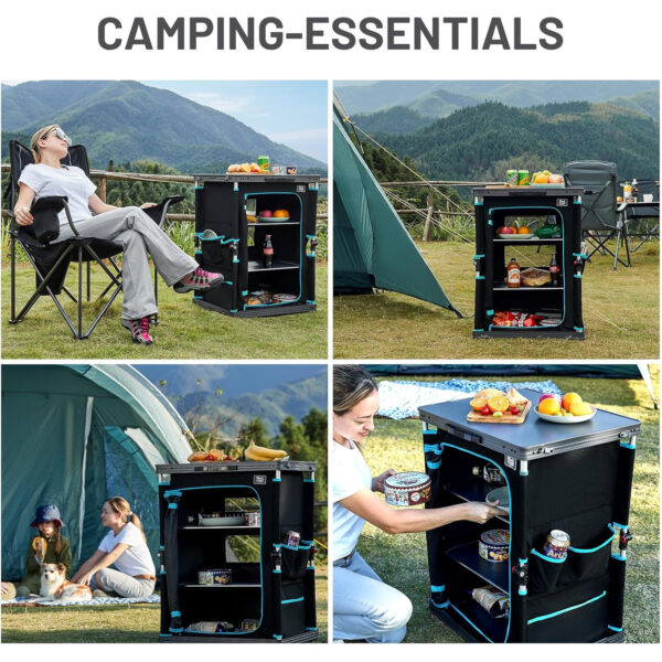 Katlanabilir Kamp Mutfak Dolabı Otomatik Kurulum - Görsel 3