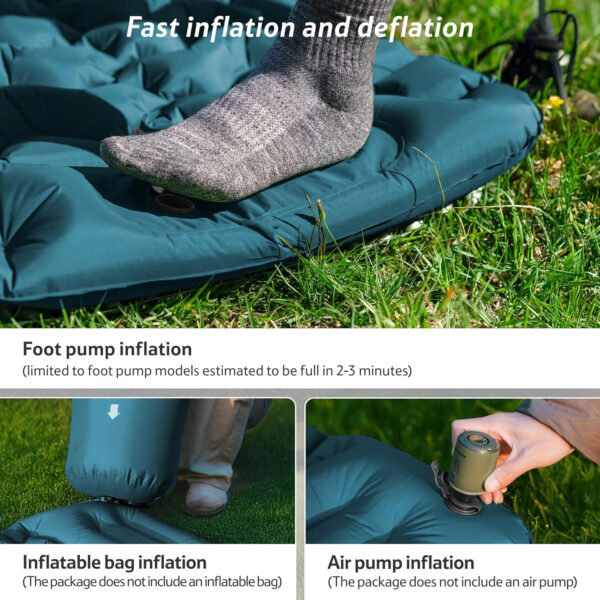 Naturehike Çift Kişilik Şişme Mat - M Shaped Comfort - Görsel 3