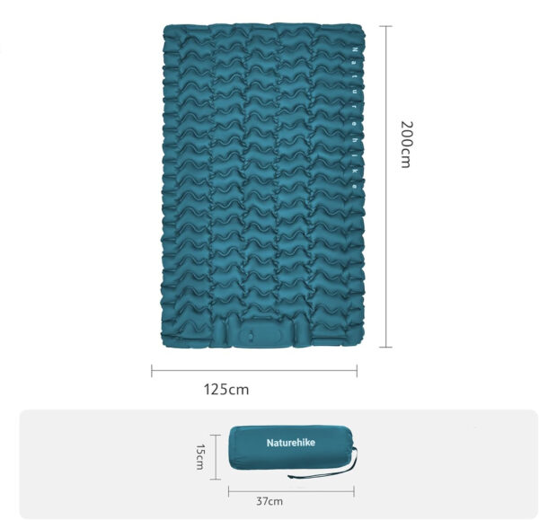 Naturehike Çift Kişilik Şişme Mat - M Shaped Comfort - Görsel 7