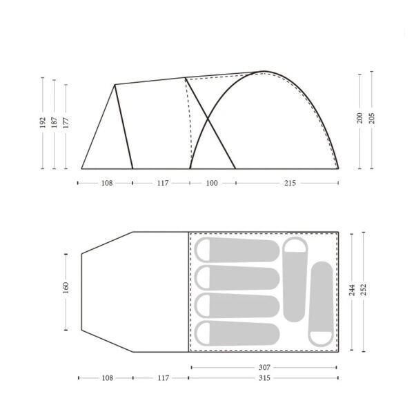 Naturehike Kota 6 Çadır - Glamping Termal Çadır - Görsel 9