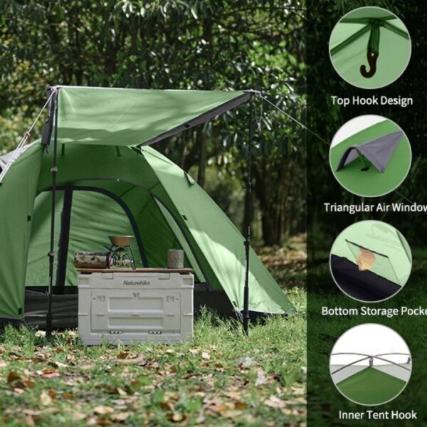 Naturehike Sky Pro 2 - Çift Kişilik Çadır Yeşil - Görsel 4