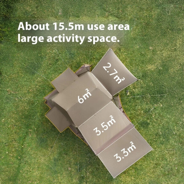 Naturehike Village 6 Çadır - Kış Bahçeli Glamping Çadır - Görsel 4