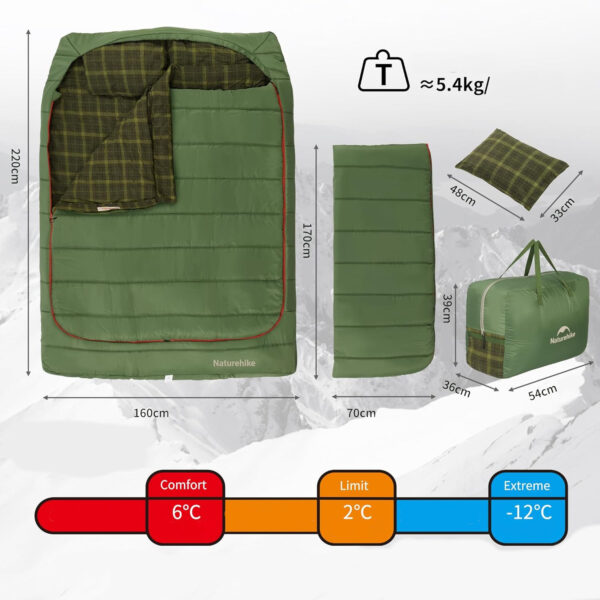 Naturehike Çift Kişilik Glamping Uyku Tulumu - Görsel 8