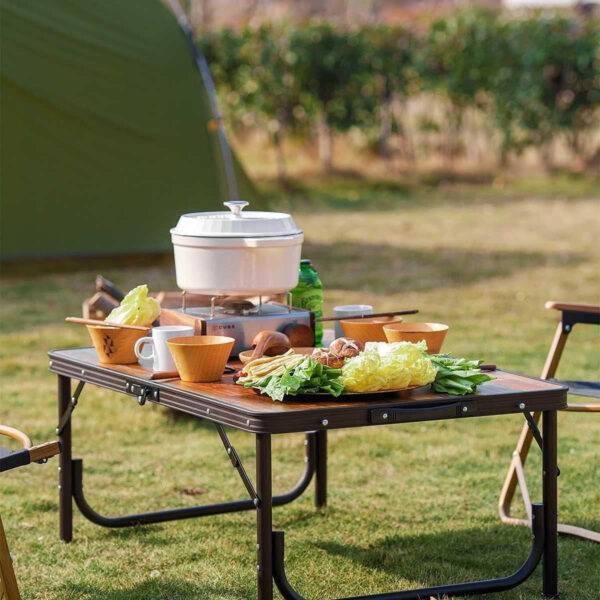 Naturehike Katlanır Mini Ahşap Kamp Masası Glamping - Görsel 5