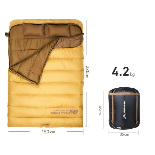 Bisinna Çift Kişilik Uyku Tulumu - Comfort Plus - Görsel 9