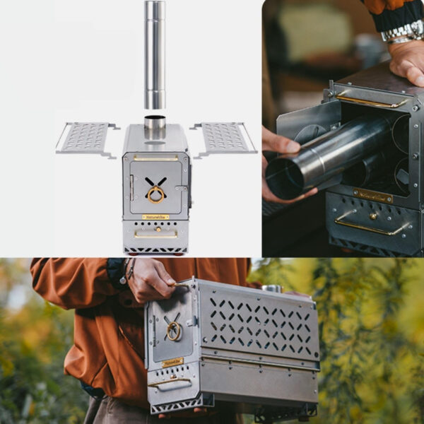 Naturehike Premium Kamp Sobası - Paslanmaz Çelik - Görsel 10