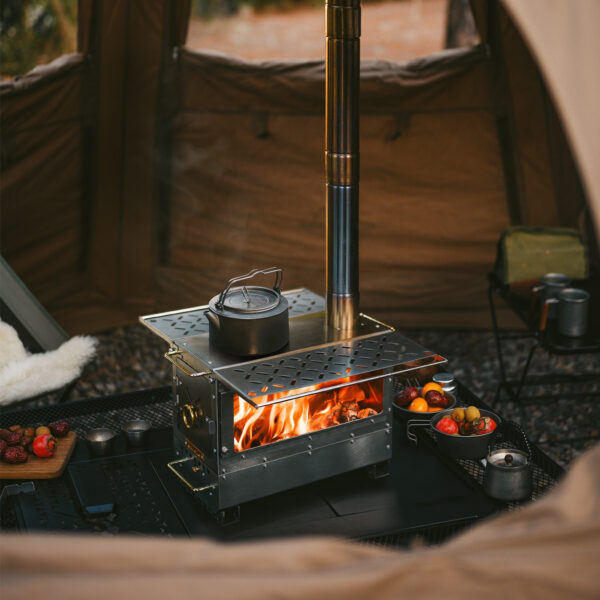 Naturehike Premium Kamp Sobası - Paslanmaz Çelik - Görsel 2