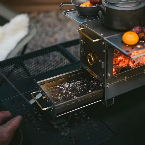 Naturehike Premium Kamp Sobası - Paslanmaz Çelik - Görsel 5