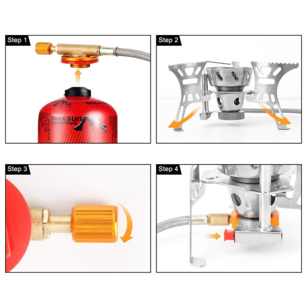 Peakhike Rüzgar Korumalı Kamp Ocağı 3900W - Görsel 4