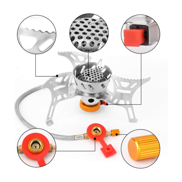 Peakhike Rüzgar Korumalı Kamp Ocağı 3900W - Görsel 3