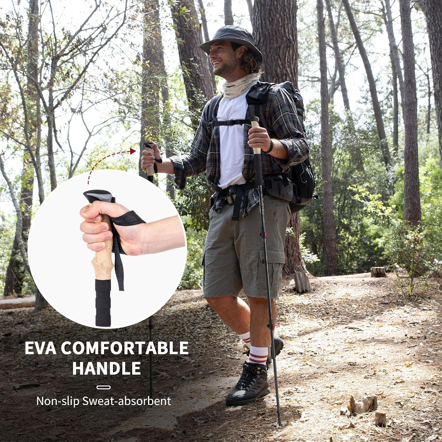 Naturehike 3K Karbon Fiber Trekking Batonu - Görsel 5