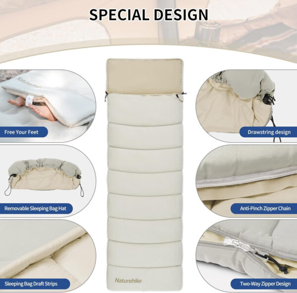 Naturehike Uyku Tulumu LD250 Ultralight -17c - Görsel 8