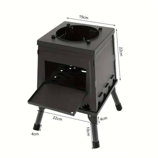 Peakhike Mini Kamp Soba Seti - Katlanır Kamp Sobası - Görsel 8