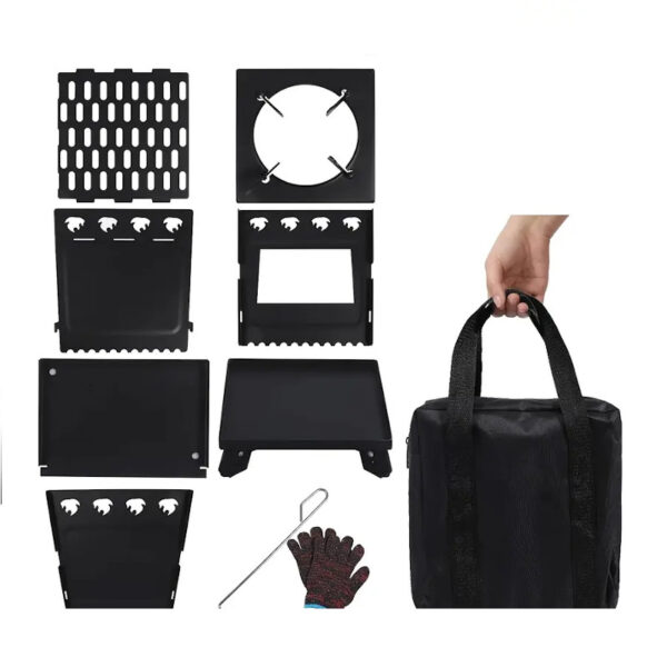 Peakhike Mini Kamp Soba Seti - Katlanır Kamp Sobası - Görsel 9