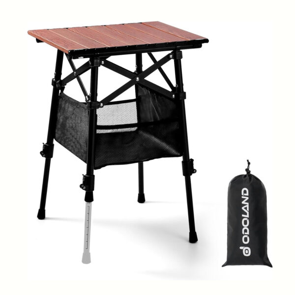 Yüksekliği Ayarlanabilir Katlanır Mini Kamp Masası - Görsel 7