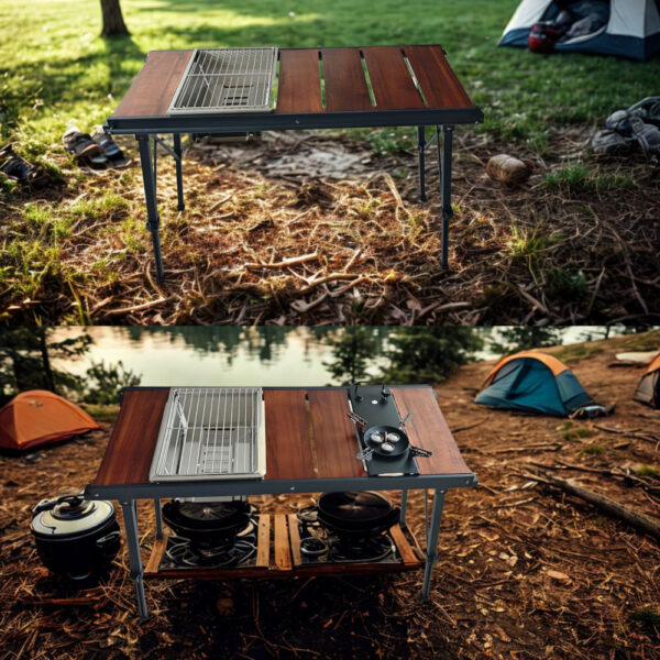 Peakhike IGT Katlanır Kamp Masası - Yüksekliği Ayarlanabilir - Görsel 4