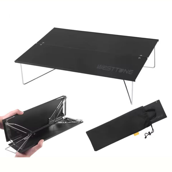 Süper Light Katlanır Mini Kamp Masası - Alüminyum - Görsel 5