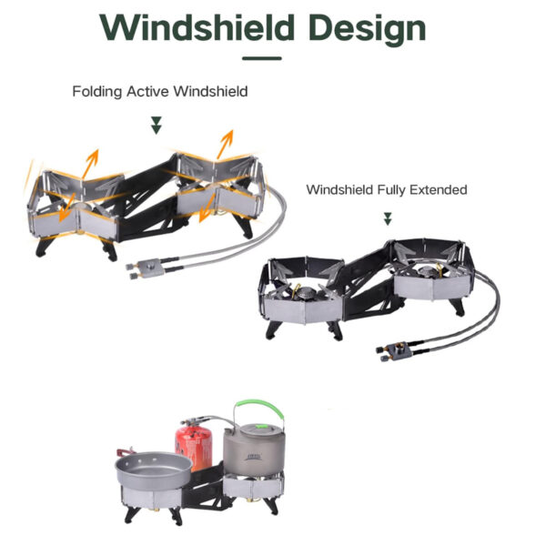 BRS Pratik İkili Kamp Ocağı - Katlanır Ultra Hafif - Görsel 3