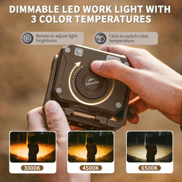 Naturehike Glamping Kamp Lambası 1200LM - Görsel 5