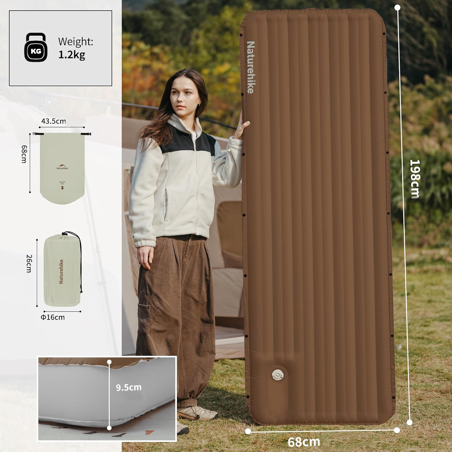 Naturehike Libamboo Tek Kişilik Mat - Super Comfort - Görsel 8