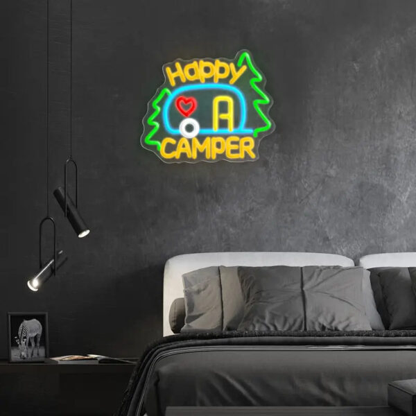 Peakhike Happy Camper Dekorasyon Neon Lamba - Görsel 3
