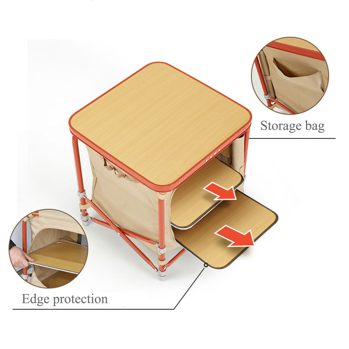 Peakhike Katlanabilir Mini Kamp Mutfak Dolabı - Görsel 7