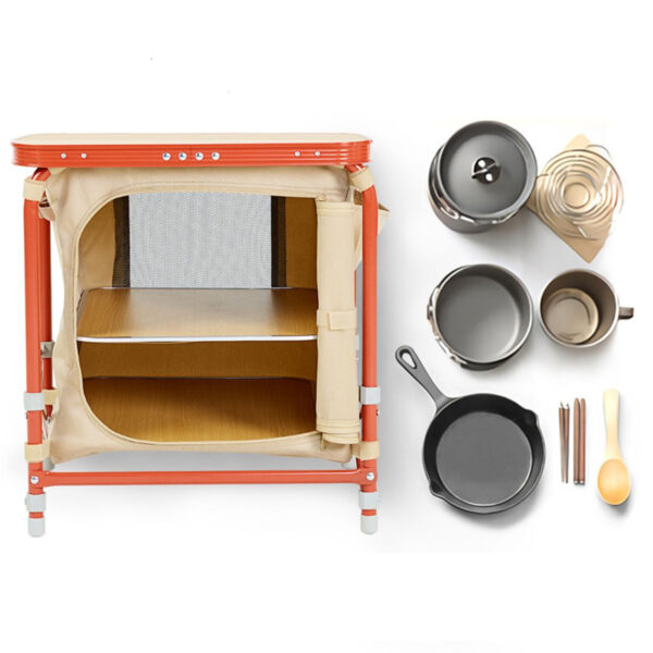 Peakhike Katlanabilir Mini Kamp Mutfak Dolabı - Görsel 5