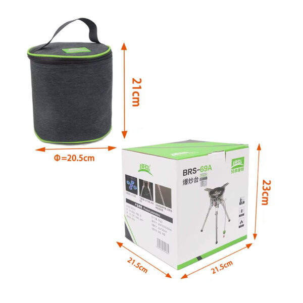 BRS Yüksekliği Ayarlanabilir Profesyonel Kamp Ocağı - Görsel 7