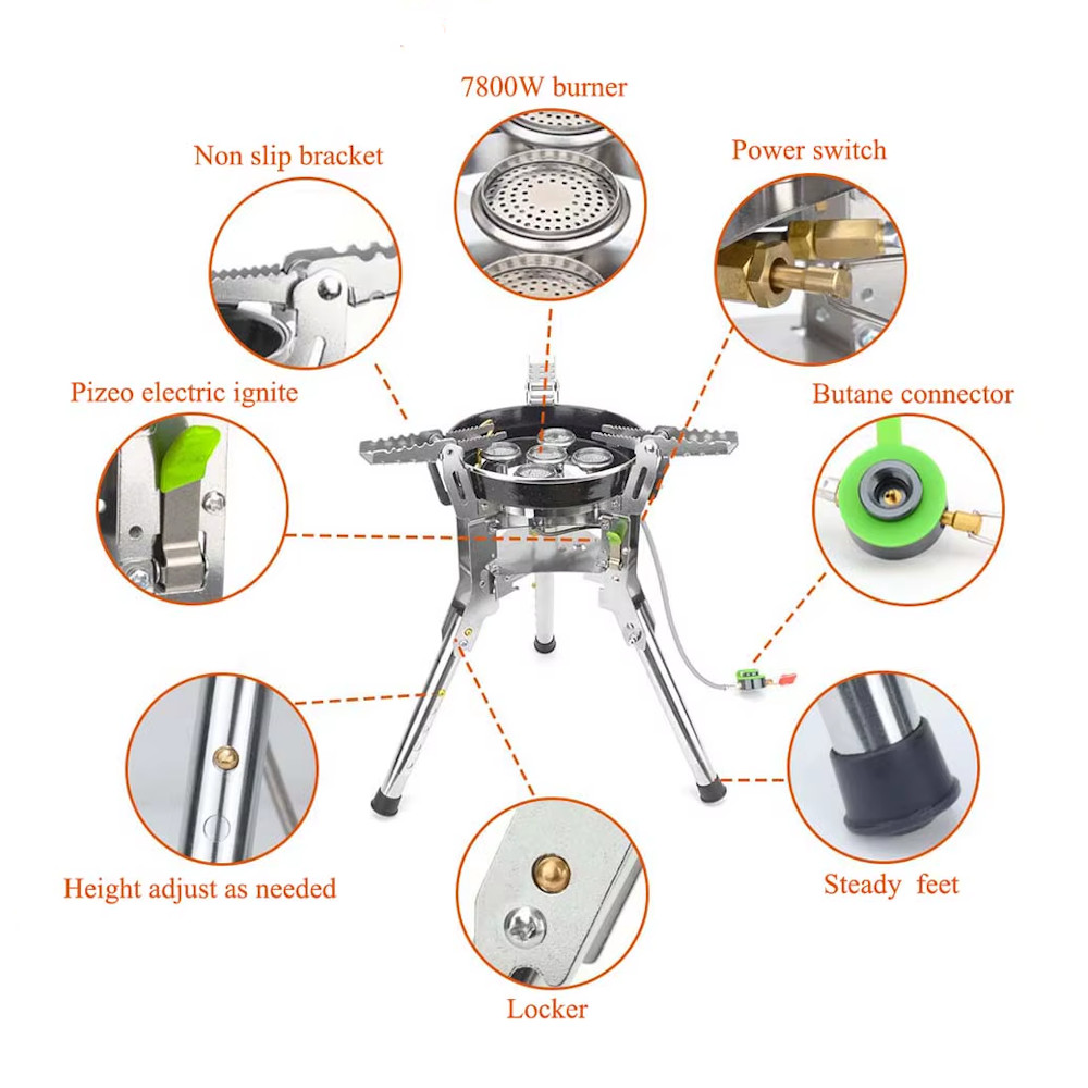 BRS Yüksekliği Ayarlanabilir Profesyonel Kamp Ocağı - Görsel 5