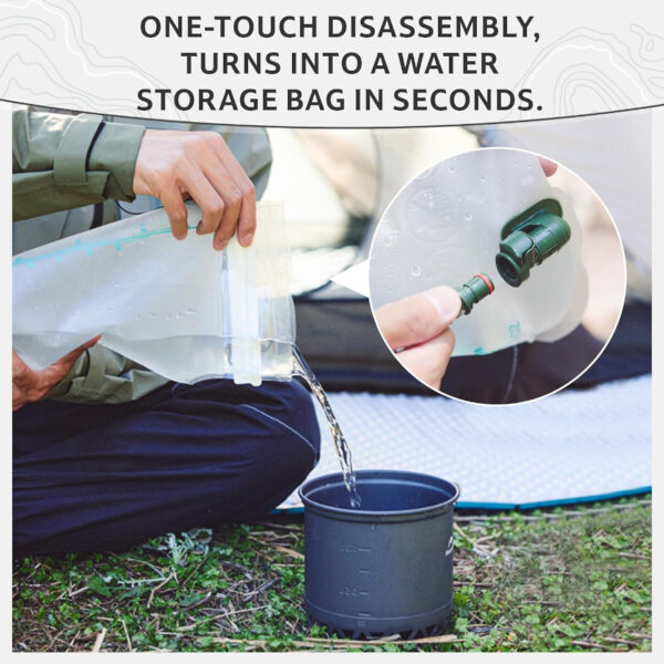 Naturehike Çok Amaçlı Camelback Su Çantası - 3 Litre - Görsel 6