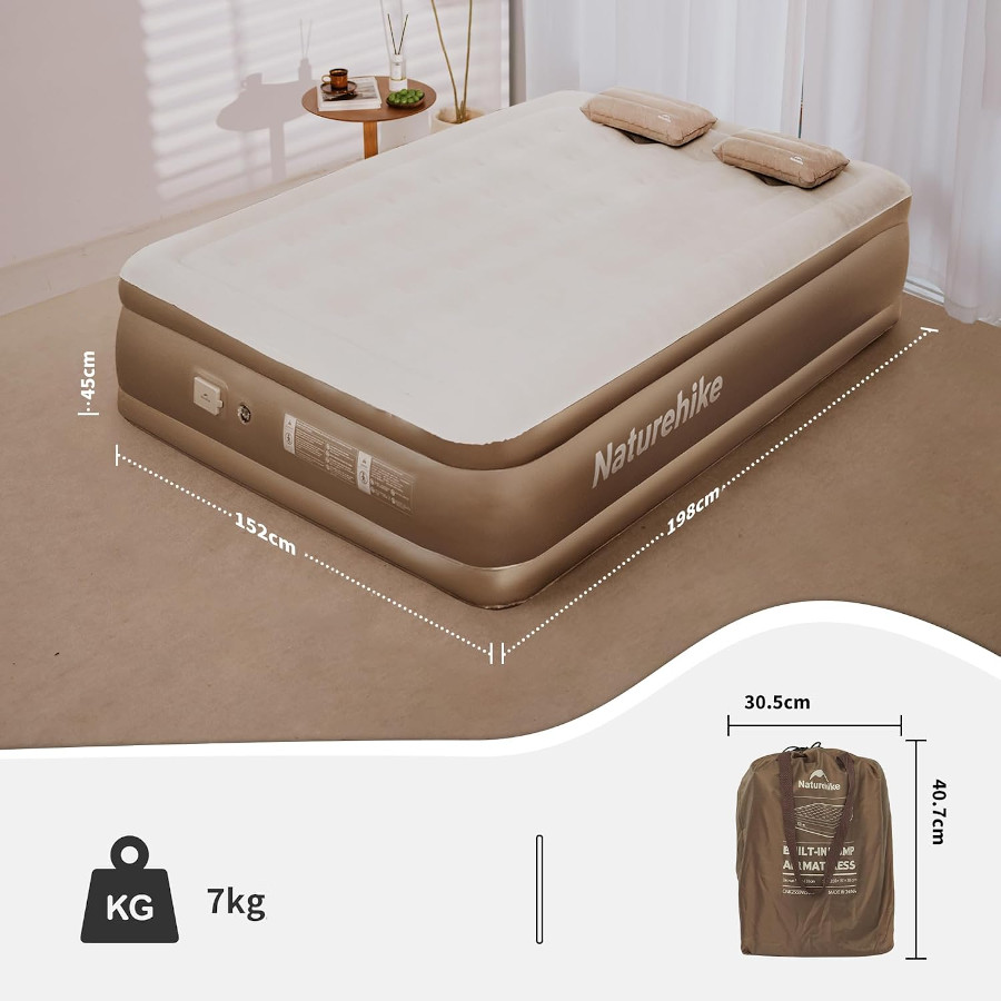 Naturehike Glamping Otomatik Şişme Yatak 45cm - Görsel 7